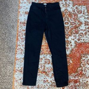 Black superdown jeans